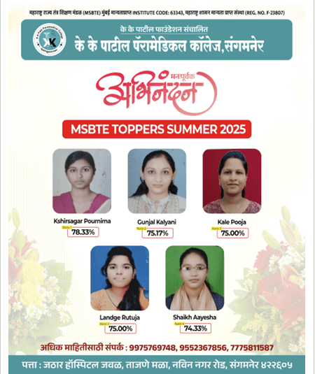MSBTE Toppers Summer 2025 Felicitations (अभिनंदन MSBTE Toppers)