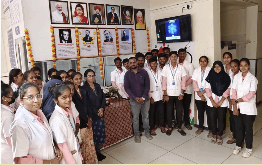 Radiology Day program group photo at KK Patil Paramedical College