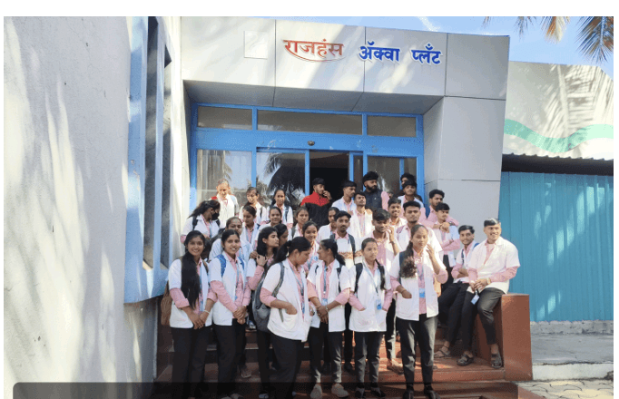 KK Patil Paramedical College students at Rajhans Aqua Plant